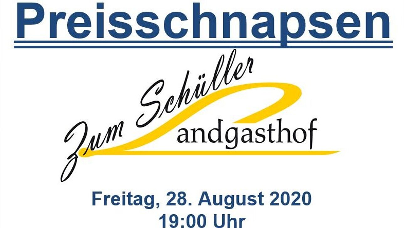 Preisschnapsen am Freitag, 28. August