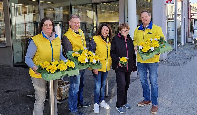 Genovefa Scheibenreiter, Christian Köberl, Sandra Böhmwalder, Veronika Spendlhofer und Helmut Schmölz