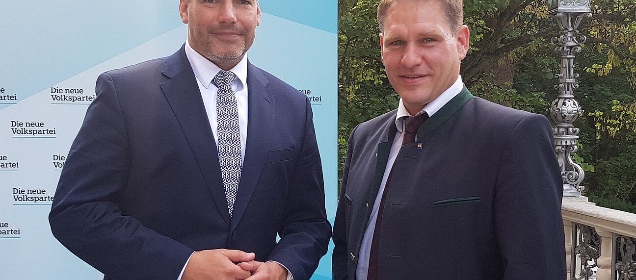 Innenminister Karl Nehammer und Stadtrat Christian Köberl 