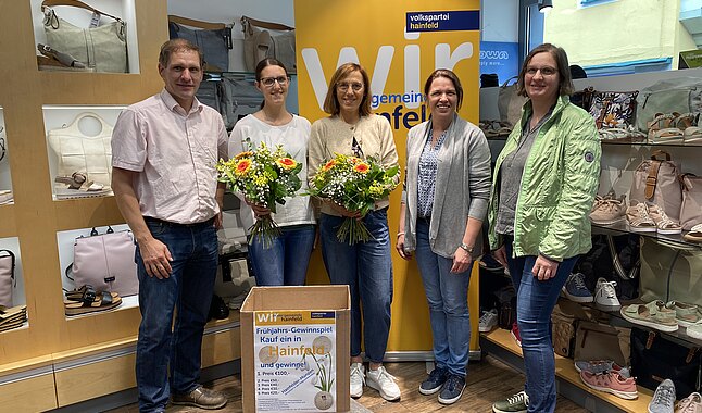 Stadtrat Christian Köberl, Yvonne Baumgartner, Gechäftsführerin Eva Berger, die Gemeinderätinnen Sandra Böhmwalder und  Genovefa Scheibenreiter