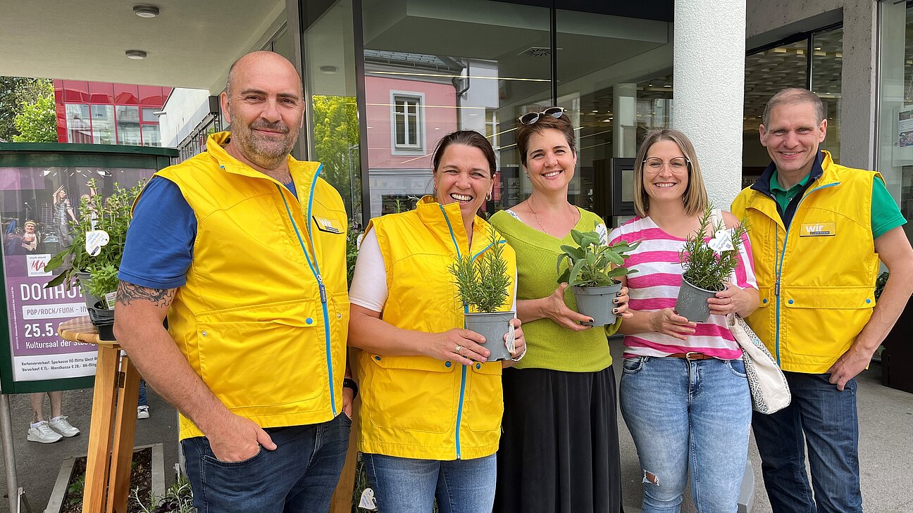 Martin Seidlböck, Sandra Böhmwalder, Sarah Angermair, Katherina Kuhn und Christian Köberl