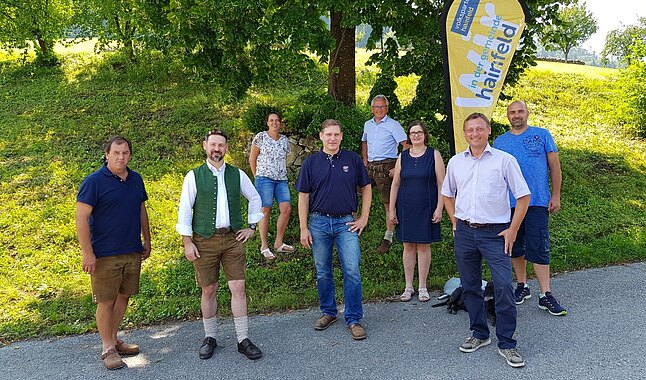 Alois Buder, Fritz Höfinger, Sandra Böhmwalder, Christian Köberl, Karl Bader, Genovefa Scheibenreiter, Hans Höfinger und Martin Seidlböck sagen Danke!