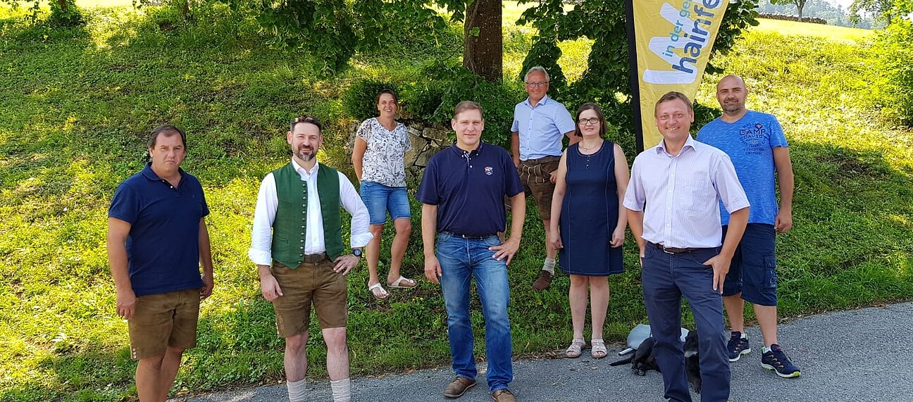 Alois Buder, Fritz Höfinger, Sandra Böhmwalder, Christian Köberl, Karl Bader, Genovefa Scheibenreiter, Hans Höfinger und Martin Seidlböck sagen Danke!