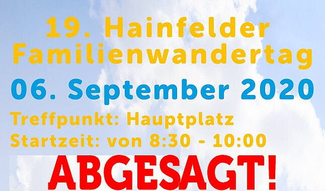 Familienwandertag abgesagt!