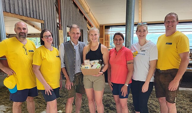 GR Martin Seidlböck, StR Genovefa Scheibenreiter, StR Christian Köberl, Bundessiegerin Karin Fischer, BR GR Sandra Böhmwalder, GR Astrid Heindl, GR Helmut Schmölz