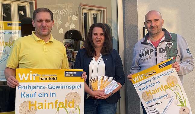 Stadtrat Christian Köberl, Gemeinderätin Sandra Böhmwalder und Gemeinderat Martin Seidlböck